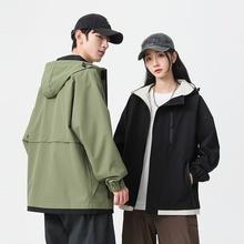 NOME诺米D4C02400 情侣款工装连帽冲锋衣
