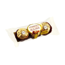 费列罗（FERRERO）意大利进口 Rocher T3 费列罗榛果威化巧克力 3粒装