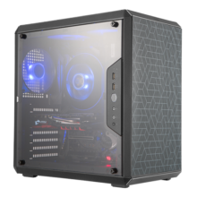 酷冷至尊(CoolerMaster)Q500L 黑 ATX中塔电脑台式小机箱 支持240散热水冷/透明侧板/电源垂直安装/4硬盘位