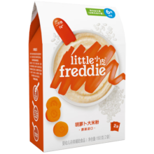little freddie小皮胡萝卜益生菌高铁米粉160g6月+原装进口婴儿辅食米糊米粉