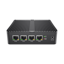 倍控J4125软路由N5105四核2.5G千兆网卡2500M爱快Win10网心云Linux工控机 G30黑J4125四网2.5G 准系统（无内存硬盘）