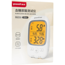 鱼跃（Yuwell）全国联保 GU200血糖尿酸高精准测试仪试纸血糖尿酸套机家用医用 仪器一台(不含试纸)