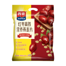 西麦红枣高铁燕麦片700g袋冲饮谷物代餐粉营养早餐独立包装