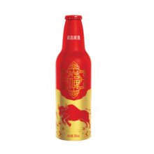 青岛啤酒鸿运当头精选原料口感醇滑 常规版/蛇年生肖版混发 355mL 12瓶