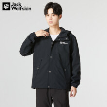 Jack Wolfskin狼爪软壳衣男秋冬户外运动休闲透气防风防泼水宽松大码外套夹克男 172-6000/黑色建议拍大一码 3XL 185/112A