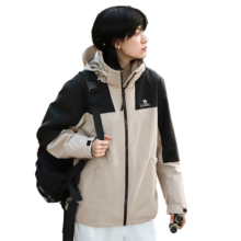 骆驼（CAMEL）冲锋衣男女士情侣款透湿防寒保暖摇粒绒三合一登山服 A1W23a1117