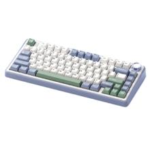 狼蛛 F75 80键 三模机械键盘 雪杉绿 收割者轴 RGB
