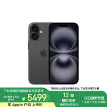 苹果 Apple iPhone 16 5G手机 256GB 黑色