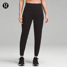 lululemon 丨It's Rulu™ 女士跑步高腰运动裤 *拉绒 LW5GBZA 黑色