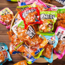 重庆香菇豆干花生木耳玉米豆腐干休闲零食小吃休闲食品小袋装散装 1斤装混合味豆干