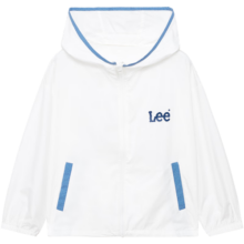 Lee童装儿童防晒服男女童同款2024夏季新品中大童防紫外线防晒衣外套 香草白 140cm