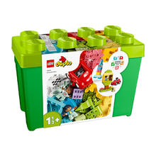 乐高 LEGO 积木拼装得宝10914 豪华缤纷大绿桶大颗粒积木桌儿童玩具生日礼物