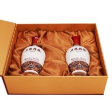五粮液股份 五粮精酿 中国风 浓香型白酒 52度 500ml*2瓶礼盒 送礼宴饮