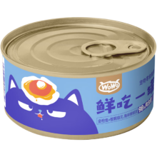 喔喔（WOWO）猫罐头猫零食 金枪鱼扇贝 80g*1罐