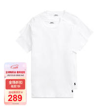 RALPH LAUREN 拉夫劳伦 男装T恤短袖内搭打底衫2件装 714835960 送男友礼物 002白色 L