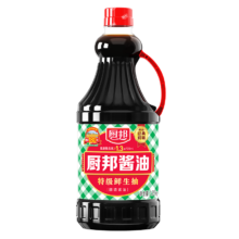 再降价、plus会员、首购、百亿补贴：厨邦酱油 经典系列 生抽 酱油【特级黄豆酱油】1.95kg 高鲜酱油调味品
