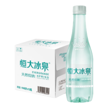 plus会员：恒大冰泉 长白山饮用天然低钠矿泉水 500ml*12瓶 整箱装 *3件