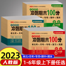 期末冲刺100分一年级二年级三四五六年级上册语文数学英语试卷测试卷全套人教版北师版小学生同步练习册单元期中期末模拟考试卷子