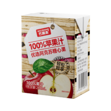 巴麗岛 100%苹果汁 200ml*12盒 *3件