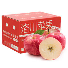 云鲜风 洛川红富士苹果 净重4.5斤果径80mm+