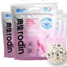 需首购、PLUS会员：肉垫rodin 天然樱花除臭猫砂 2.4KG*4包装