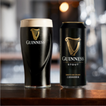 爱尔兰酿造 GUINNESS 健力士 Stout司陶特 醇黑啤酒 440mL*24听