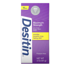 Desitin绝绝紫desitin 宝宝护臀膏屁屁霜 紫色加强型 57g/支