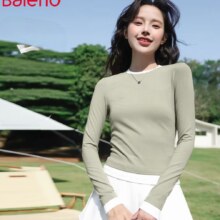 PLUS会员：Baleno 班尼路 撞色款圆领长袖