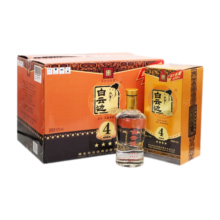 白云边 四星陈酿 浓酱兼香型白酒 50度 520ml*6瓶 整箱装（含礼品袋）