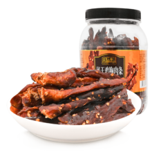 自然派 风干鸡胸肉条 香辣味500g/罐