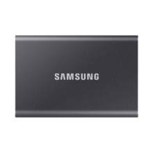 PLUS会员、百亿补贴：（SAMSUNG）三星 1TB Type-c USB 3.2 移动固态硬盘（PSSD） T7 灰色 NVMe读速1050MB/s