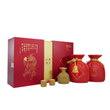 酒鬼 红坛 馥郁香型白酒 52度 500ml*2瓶  礼盒装
