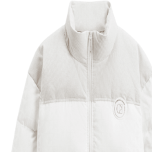GXG 暗纹老花 拼接保暖面包服