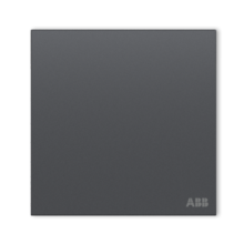 ABB 开关插座面板 盈致系列灰色 无边框纯平大面板开关面板 86型墙壁 单开双控