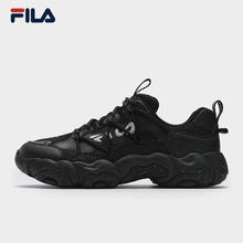 FILA 官方男鞋老爹鞋猫爪鞋6代黑色运动鞋2025春季新款休闲鞋