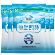 海跃 HAIYUESEALT 自然海盐0添加无碘盐 400g*7袋
