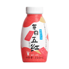 李子园每日五红植物蛋白饮品红枣枸杞阿胶280ml*2瓶