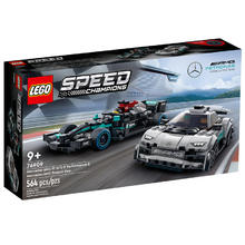 乐高 LEGO Speed超级赛车系列 76909 梅赛德斯-AMG F1 W12 E Performance 和梅赛德斯-AMG Project One