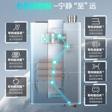 万和 新品静音一级能效零冷水伺服燃气热水器电家用天然气16L银河