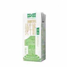 视界牧业 脱脂纯牛奶新日期 200ml*6盒
