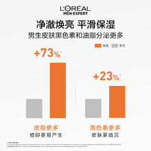 L'OREAL PARIS 欧莱雅男士耀亮多效爽肤水保湿补水烟酰胺焕亮水润平滑清爽护肤品