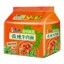 PLUS会员：康师傅 方便面 经典香菜香辣牛肉面五连包103g*5