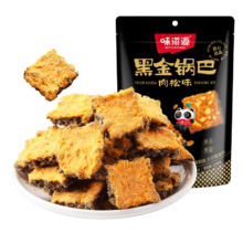 需首购、plus会员:味滋源 黑金糯米锅巴肉松味108g