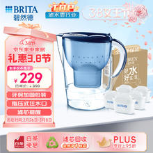 碧然德 Marella 金典系列 滤水壶 一壶六芯 蓝色