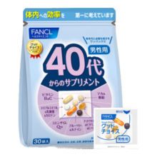 FANCL HealthScience男士复合维生素男性40+每日营养包30日量VBVC矿物质海外进口