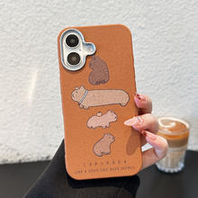煊卡适用于苹果手机壳 棕色 iPhone12