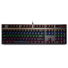 雷柏 V500PRO 104键 有线机械键盘 黑色 雷柏青轴 混光