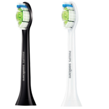 飞利浦（PHILIPS）原装电动牙刷头钻石亮白刷头HX6063适用钻石系列牙刷HX5181HX5171HX9362HX9372HX9352HX9332HX9312 粉钻白钻金钻HX6063/96 黑色