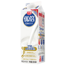 需首购礼金:光明优倍 全脂鲜奶 950ml  屋顶包 巴氏杀菌鲜牛奶*2件（买二赠一）
