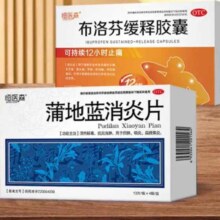 蒲地蓝消炎片 52片/盒 清热解毒下火 消炎去肿 感冒药用于喉咙肿痛 咽炎 扁桃体炎 疖肿 布洛芬胶囊*1盒+蒲地蓝消炎片*1盒【镇痛消炎】